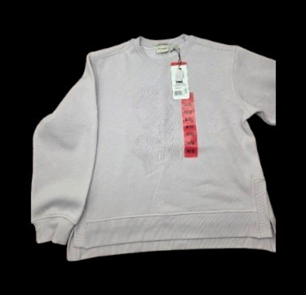 Scotch & Soda Women's Floral Embroidered Crewneck Sweatshirt M